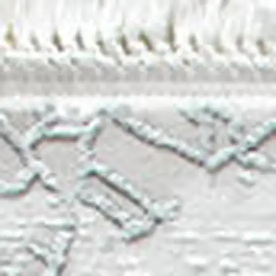 Gray And White Abstract Distressed Area Rug With Fringe Photo 3