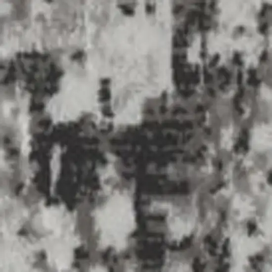 Gray And White Abstract Distressed Area Rug Photo 3