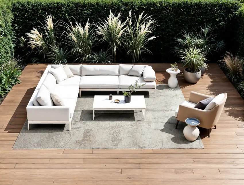 Gray And White Abstract Washable Area Rug With UV Protection Photo 4