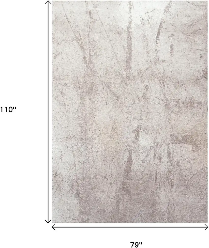 Gray And White Abstract Washable Area Rug With UV Protection Photo 7