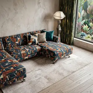 Photo of Gray And White Abstract Washable Area Rug With UV Protection