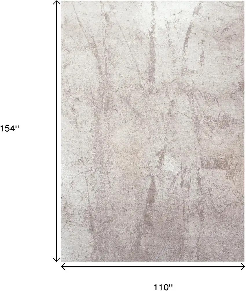 Gray And White Abstract Washable Area Rug With UV Protection Photo 7