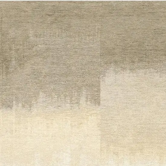 Gray And White Abstract Washable Area Rug With UV Protection Photo 3