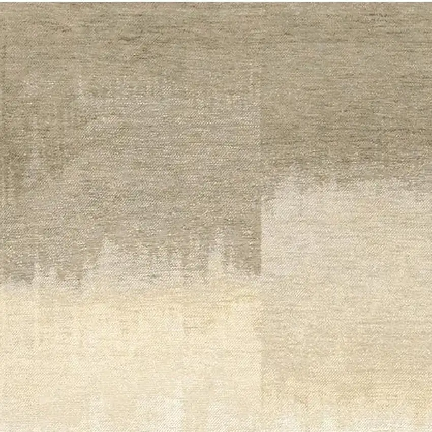 Gray And White Abstract Washable Area Rug With UV Protection Photo 3