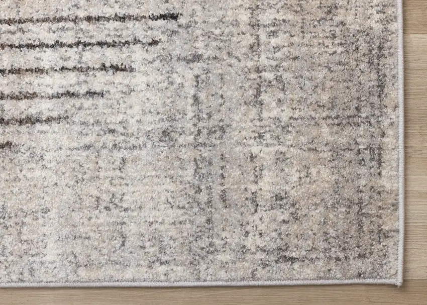 Gray And White Geometric Area Rug Photo 7