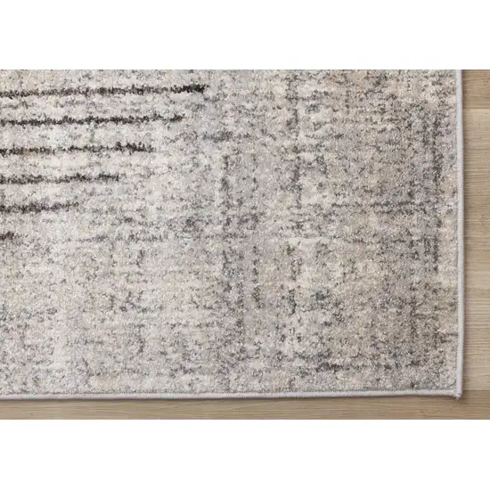 Gray And White Geometric Area Rug Photo 7