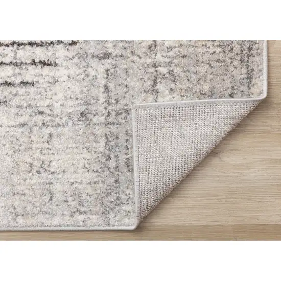 Gray And White Geometric Area Rug Photo 8
