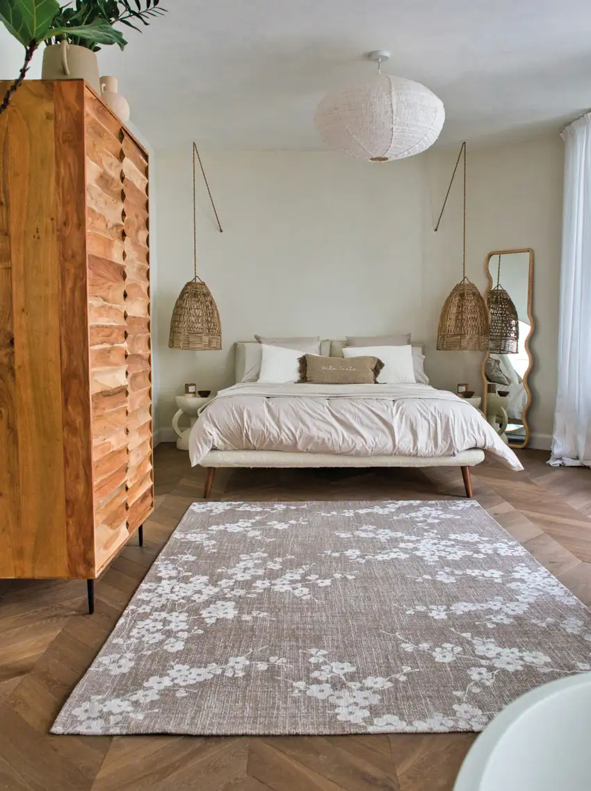 Gray And White Oriental Washable Area Rug Photo 4