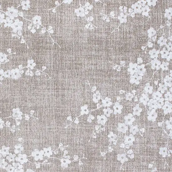 Gray And White Oriental Washable Area Rug Photo 3