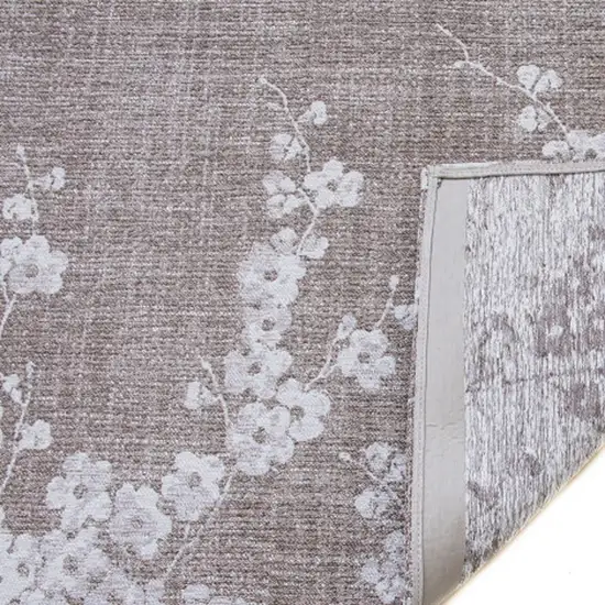 Gray And White Oriental ,Washable, Area Rug Photo 7