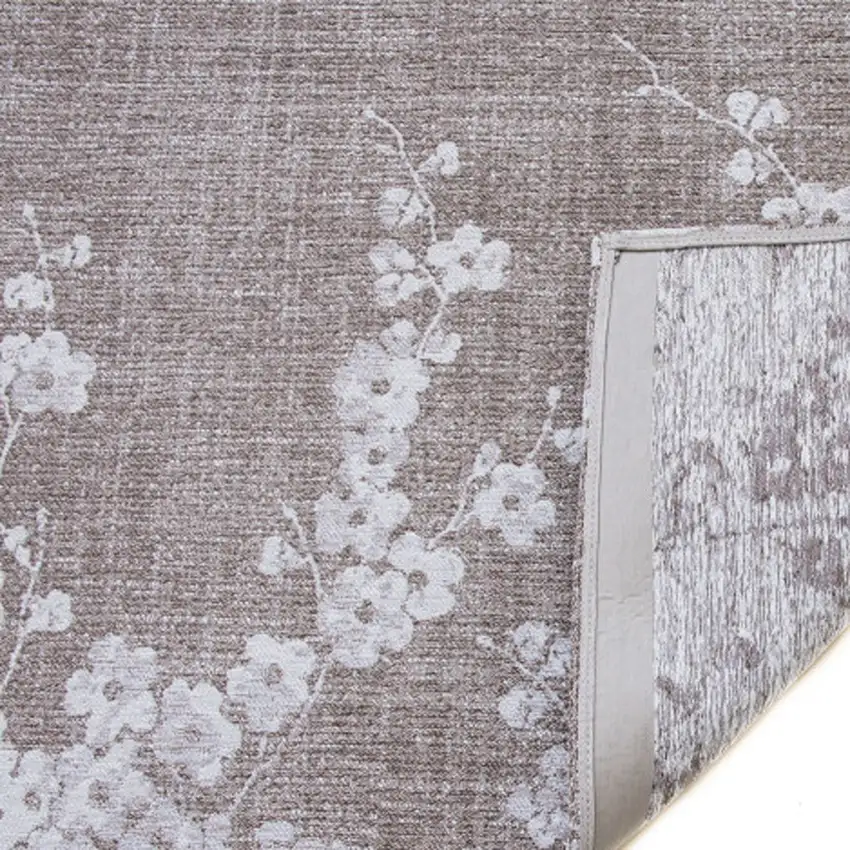 Gray And White Oriental ,Washable, Area Rug Photo 7