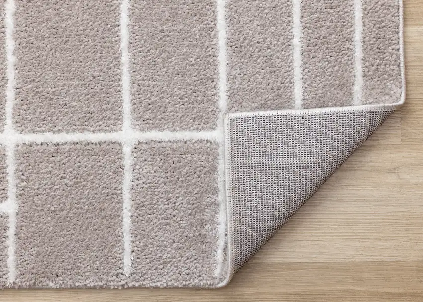 Gray And White Striped Area Rug Photo 9