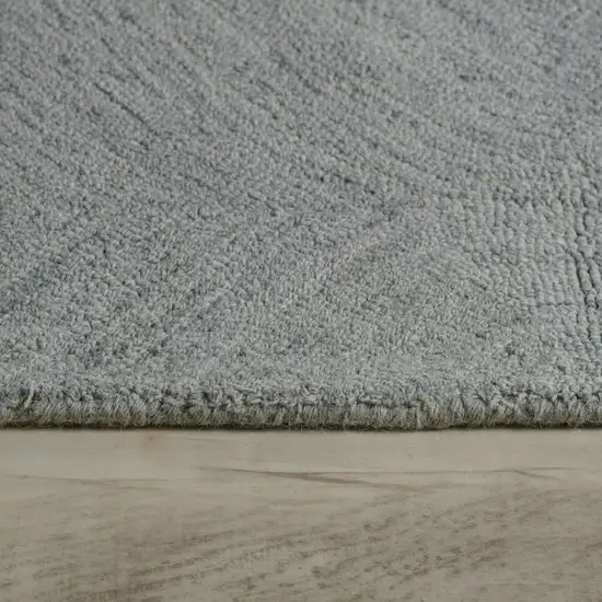 Gray And White Wool Geometric Hand Tufted Area Rug Photo 7