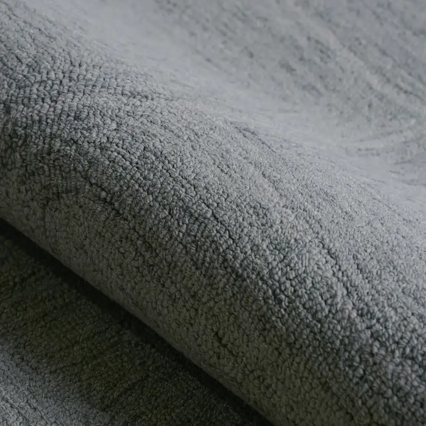 Gray And White Wool Geometric Hand Tufted Area Rug Photo 5