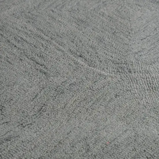Gray And White Wool Geometric Hand Tufted Area Rug Photo 6