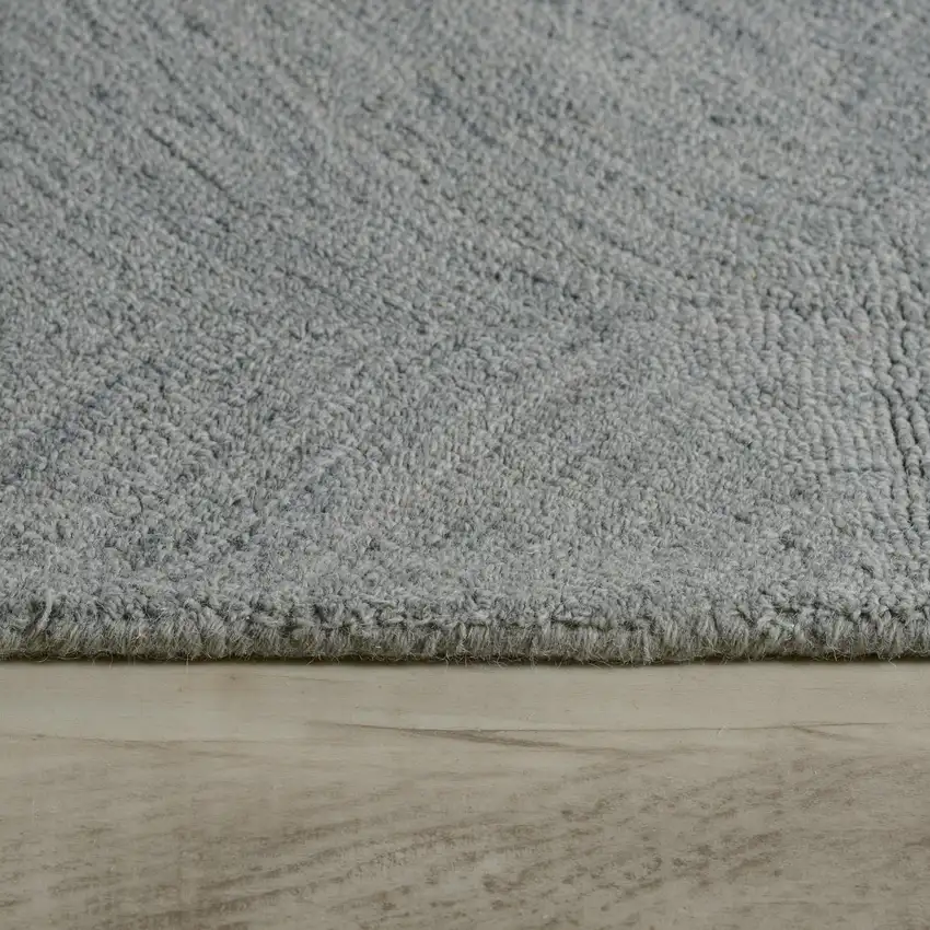 Gray And White Wool Geometric Hand Tufted Area Rug Photo 7