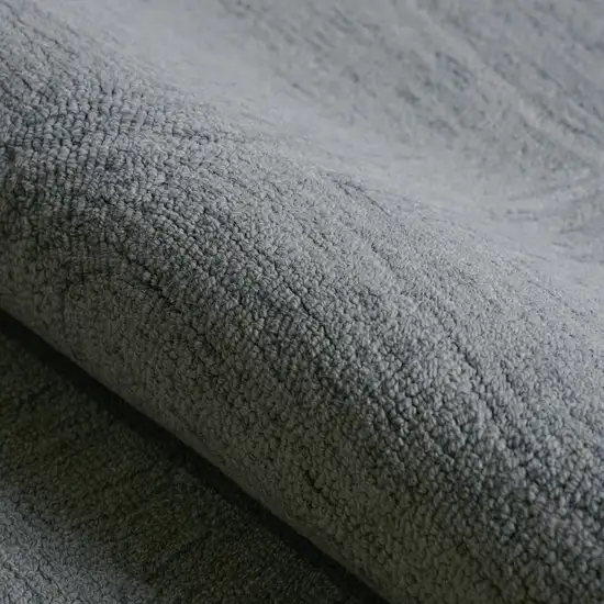 Gray And White Wool Geometric Hand Tufted Area Rug Photo 5