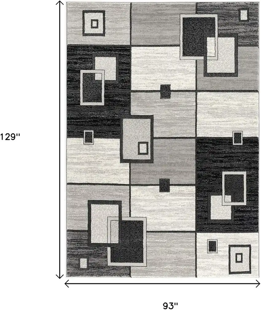 Gray Abstract Dhurrie Area Rug Photo 9