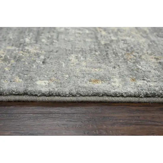 Gray Beige And Ivory New Zealand Lambs Wool Oriental Hand Carved Handmade Area Rug Photo 5