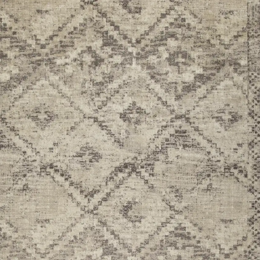 Gray Abstract Area Rug Photo 4