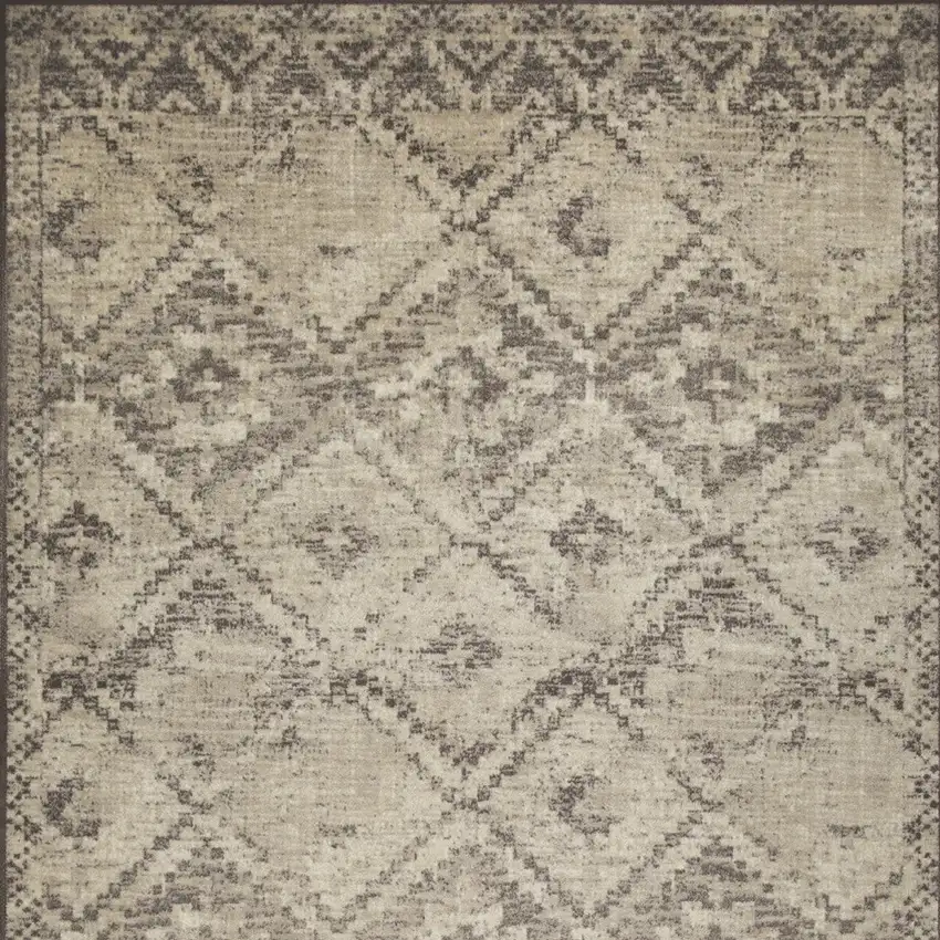 Gray Abstract Area Rug Photo 5