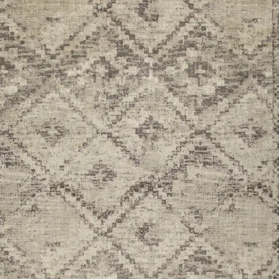 Gray And Brown Abstract Area Rug Photo 4