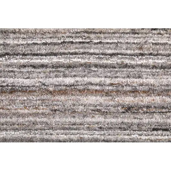 Gray Black And Brown Handmade Indoor Outdoor Area Rug Photo 2