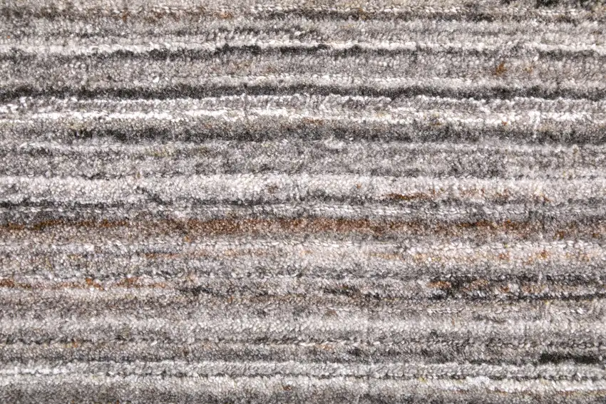 Gray Black And Brown Handmade Indoor Outdoor Area Rug Photo 2