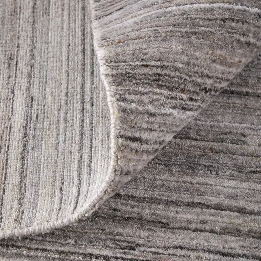 Gray Black And Brown Handmade Indoor Outdoor Area Rug Photo 8