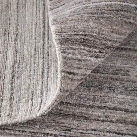 Gray Black And Brown Handmade Indoor Outdoor Area Rug Photo 8