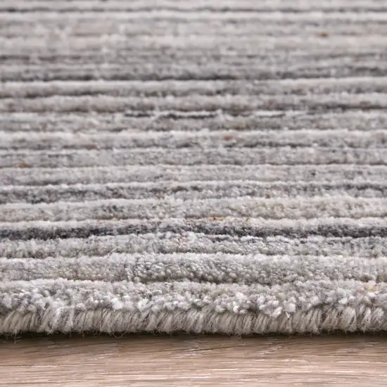 Gray Black And Brown Handmade Indoor Outdoor Area Rug Photo 9