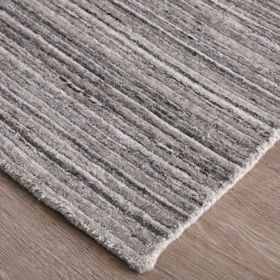 Gray Black And Brown Handmade Indoor Outdoor Area Rug Photo 6