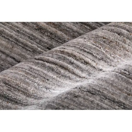 Gray Black And Brown Handmade Indoor Outdoor Area Rug Photo 7