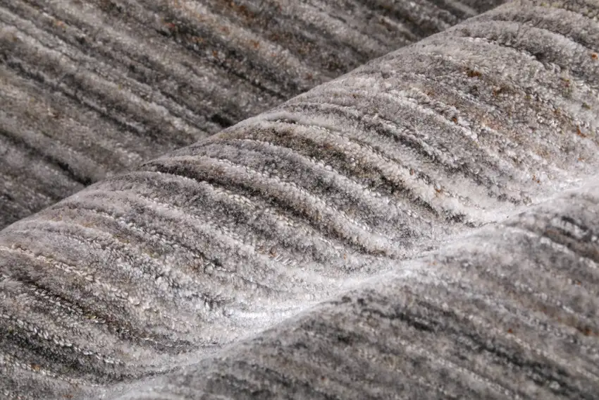 Gray Black And Brown Handmade Indoor Outdoor Area Rug Photo 7