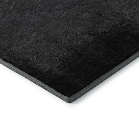 Gray Black And Silver Ombre Washable Area Rug With UV Protection Photo 9