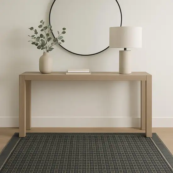 Gray Black And Taupe Geometric Area Rug Photo 1