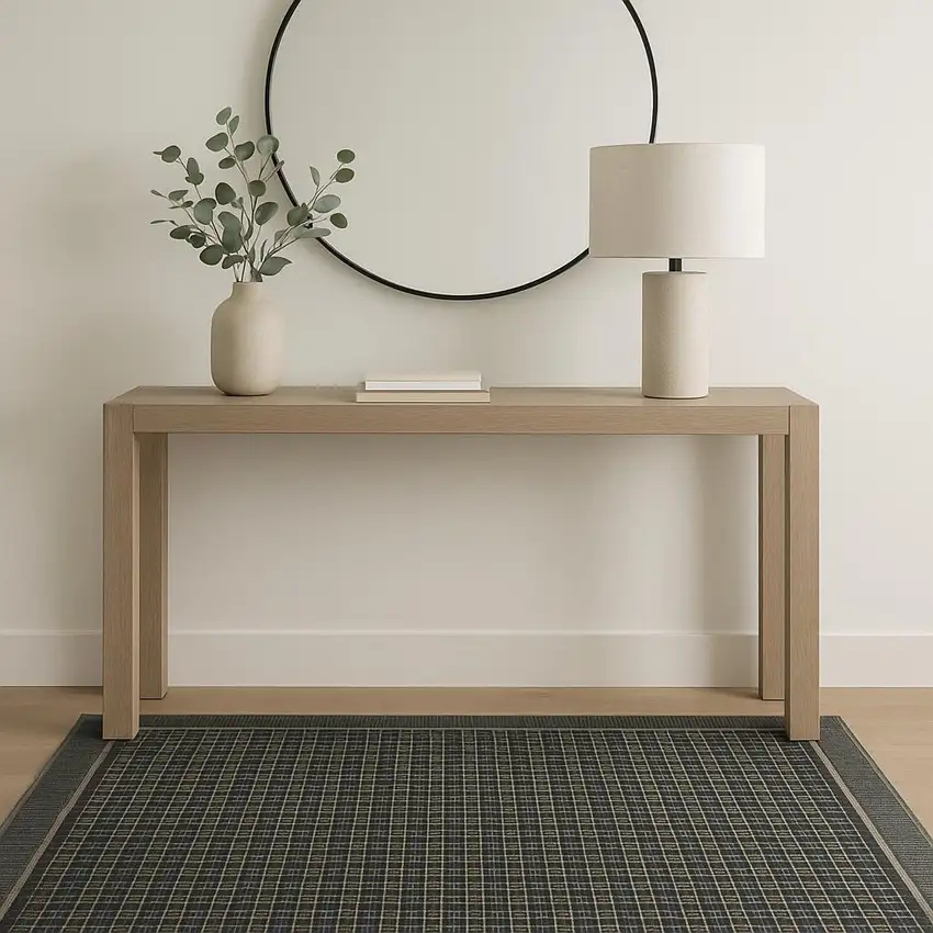 Gray Black And Taupe Geometric Area Rug Photo 1