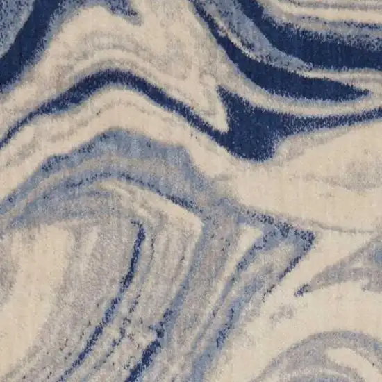 Gray Black and Beige Abstract Non Skid Area Rug Photo 5