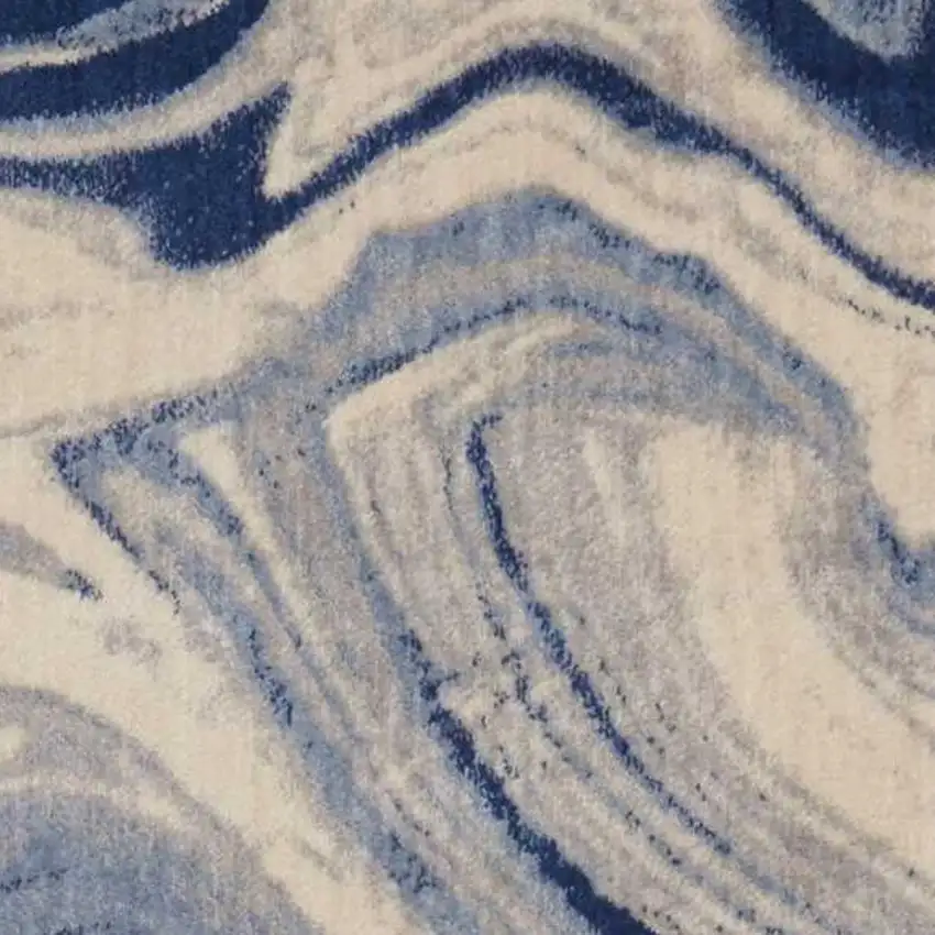 Gray Black and Beige Abstract Non Skid Area Rug Photo 3