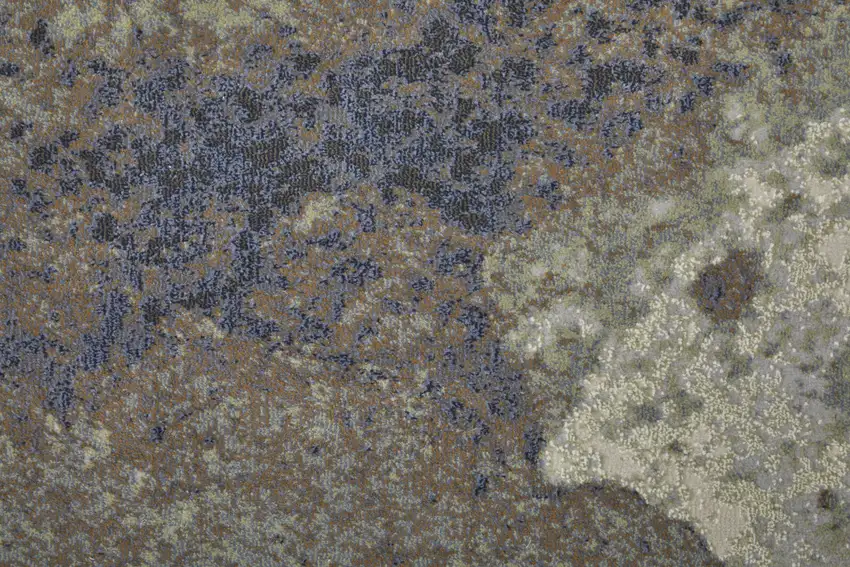 Taupe Brown And Black Abstract Area Rug Photo 6