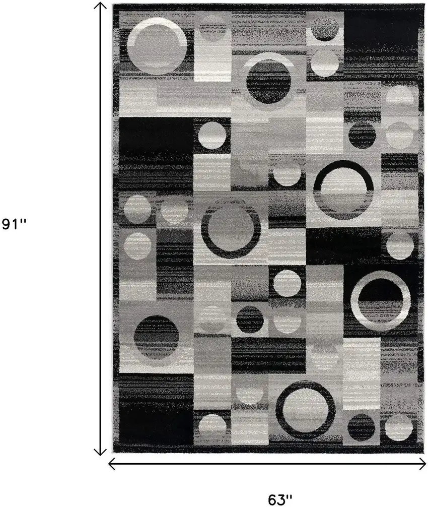 Gray Abstract Dhurrie Area Rug Photo 3