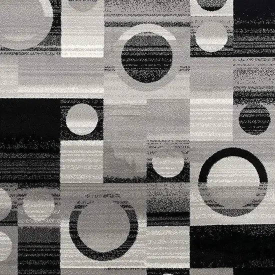 Gray Abstract Dhurrie Area Rug Photo 8