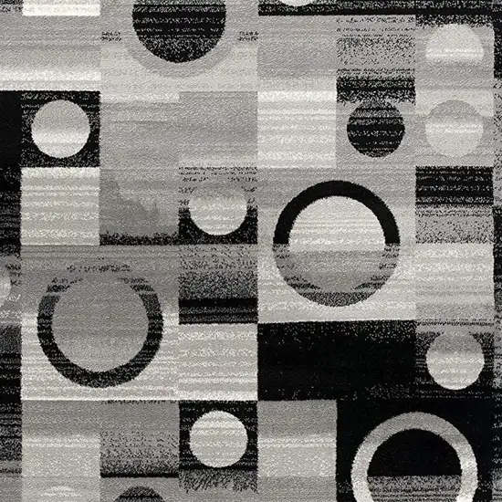 Gray Abstract Dhurrie Area Rug Photo 5