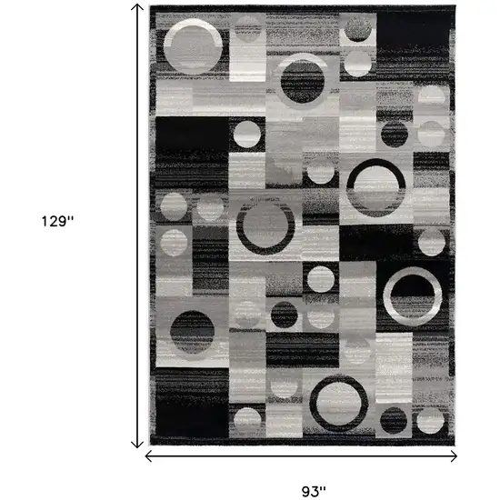 Gray Abstract Dhurrie Area Rug Photo 3