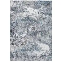 Photo of Gray Blue Abstract Galaxy Area Rug