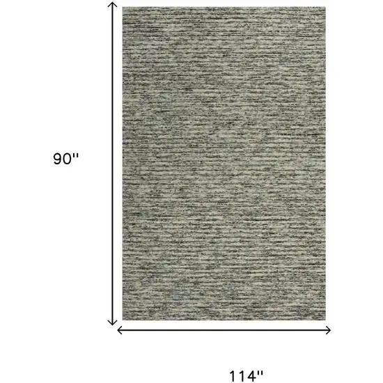 Gray Blue And Brown Wool Hand Tufted Area Rug Photo 7