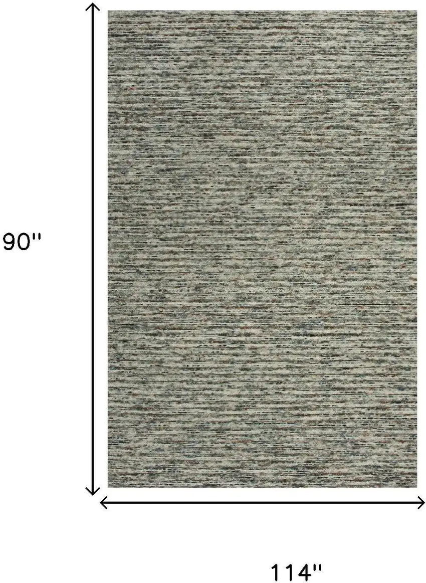 Gray Blue And Brown Wool Hand Tufted Area Rug Photo 7