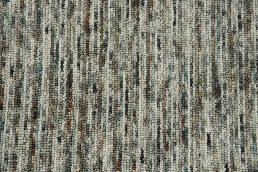 Gray Blue And Brown Wool Hand Tufted Area Rug Photo 5