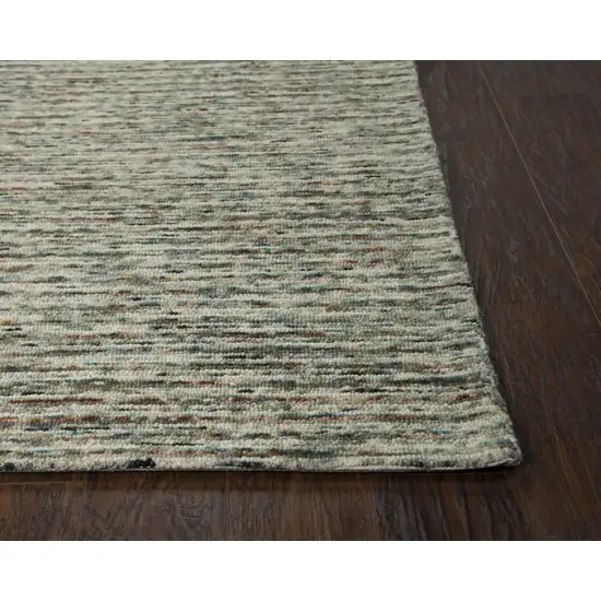 Gray Blue And Brown Wool Hand Tufted Area Rug Photo 3