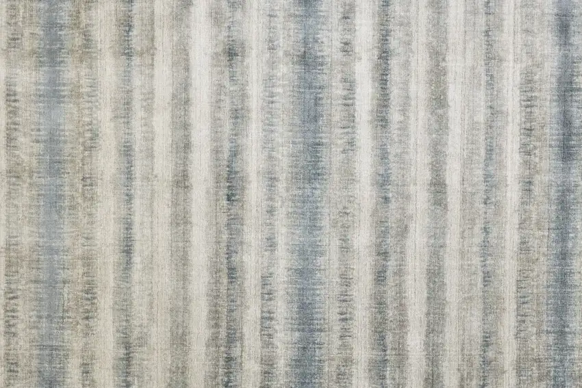 Gray Blue And Green Abstract Hand Woven Area Rug Photo 9